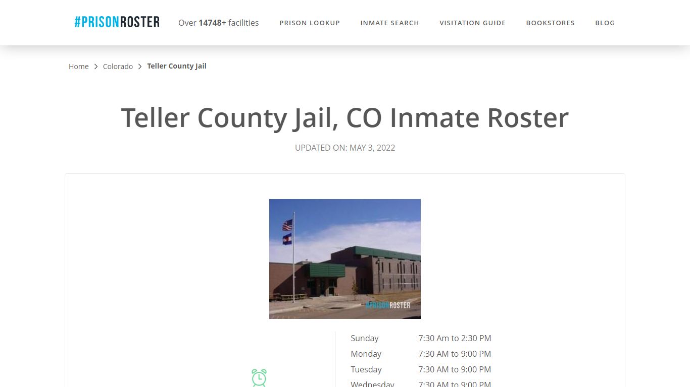 Teller County Jail, CO Inmate Roster